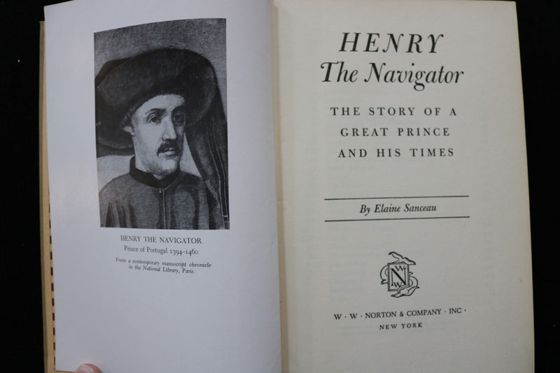 1947 HENRY THE NAVIGATOR HARDCOVER BOOK BY ELAINE SANCEAU - KD 9758