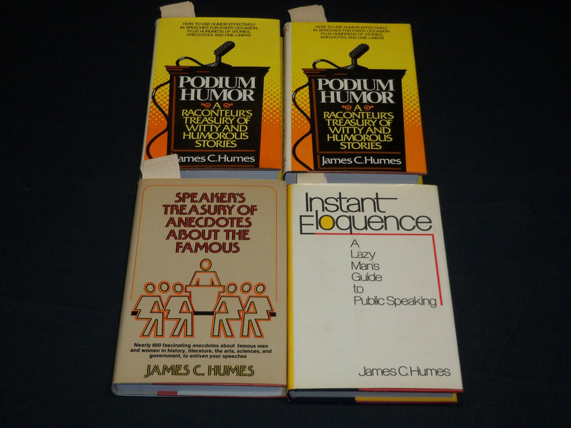 1973 JAMES C. HUMES BOOK LOT OF 4 - ALL INSCRIBED - FIRST EDITIONS - D 472