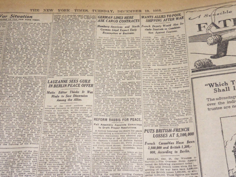 1916 DECEMBER 19 NEW YORK TIMES - ARCHBOLD MILLIONS ALL GO TO FAMILY - NT 8652