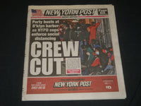 2020 APRIL 20 NEW YORK POST NEWSPAPER - NYPD ENFORCE SOCIAL DISTANCING -CREW CUT
