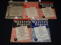 1938-1944 WRITER'S DIGEST MAGAZINE LOT OF 5 ISSUES - O 1134K