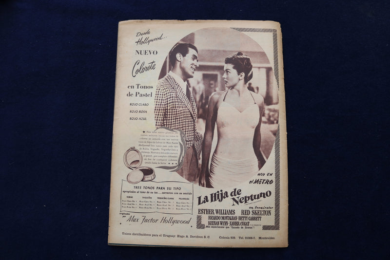 1950 JUNE 8 MUNDIAL MAGAZINE - RITA HAYWORTH COVER- SPANISH - E 23861