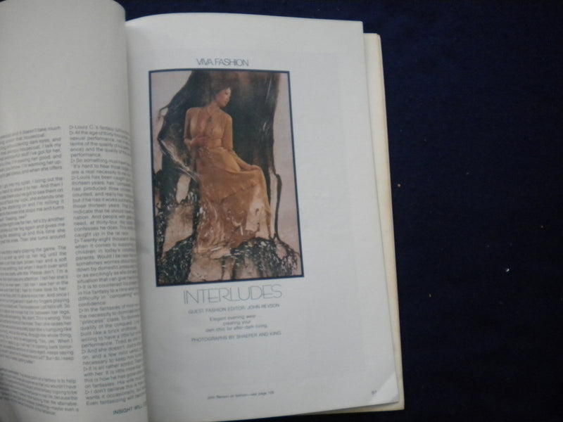 1974 APRIL VIVA MAGAZINE - THE SENSUALIST - SANTANA & MCLAUGHLIN - B 638D