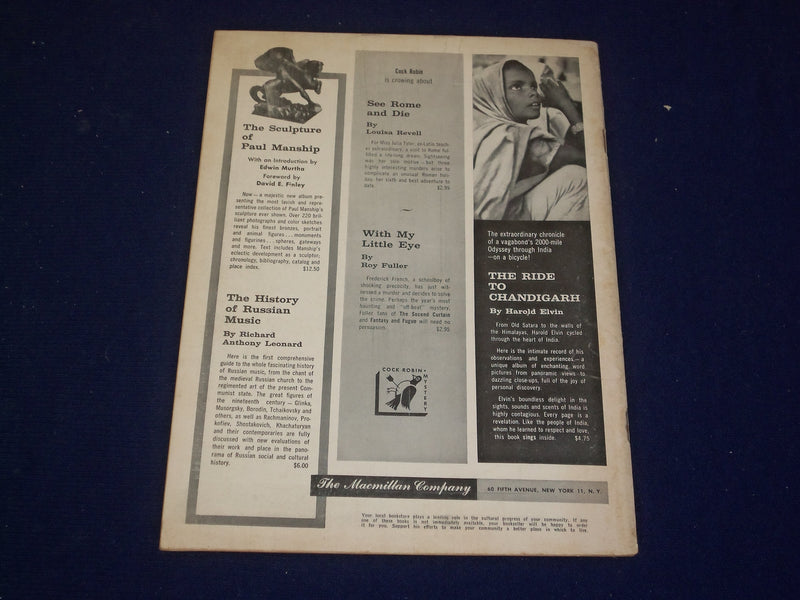 1957 JUNE 1 SATURDAY REVIEW MAGAZINE - DR. VLADIMIR ZWORYKIN - SP 9452