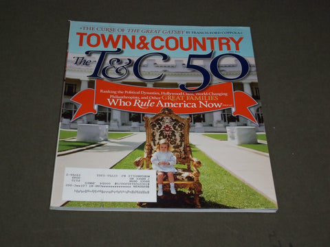 2013 MAY TOWN & COUNTRY MAGAZINE - THE T&C 50 COVER - SP 2724