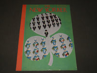 1952 MARCH 15 NEW YORKER MAGAZINE FRONT COVER ONLY - GREAT ART FOR FRAMING