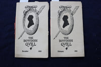 1910-1911 THEBOWDOIN QUILL SOFTCOVER BOOKS- LOT OF 2 - K 831