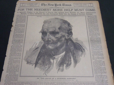 1925 DEC 20 NY TIMES DRAMA SECTION - 100 NEEDIEST CASES - NEYSA MCMEIN - NT 7066