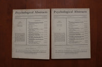 1945-1955 PSYCHOLOGICAL ABSTRACTS MAGAZINE - LOT OF 6 - O 3920