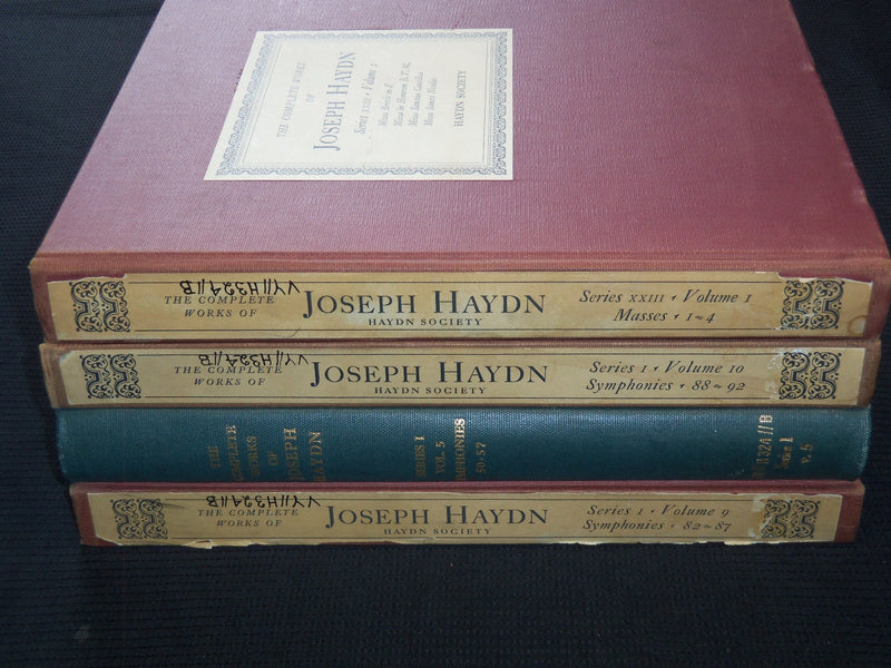 1950-1951 JOSEPH HAYDN COMPLETE WORKS BOUND VOLUME LOT OF 4 - KD 4838