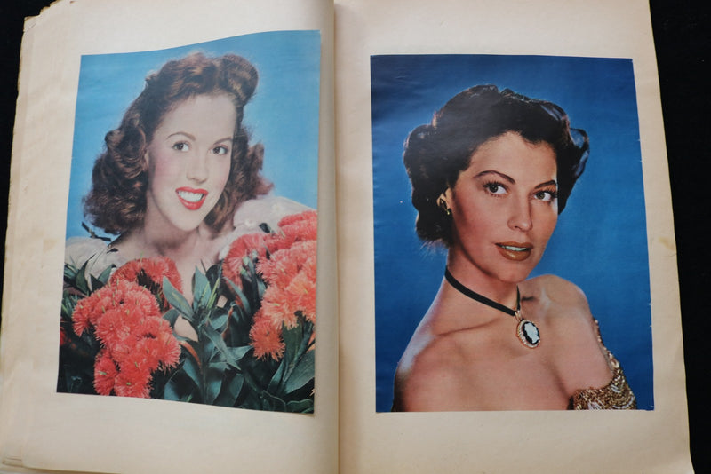 1950'S MOVIE STARS SCRAPBOOK - SHIRLEY TEMPLE - BARBARA STANWYCK - E 24944