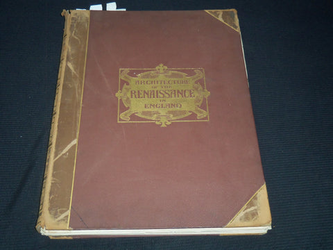 1894 ARCHITECTURE OF THE RENAISSANCE IN ENGLAND VOLUME NO. 1 - NICE PLATES - #46