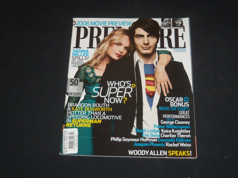 2006 FEBRUARY PREMIERE MAGAZINE - BRANDON ROUTH & KATE BOSWORTH - SP 4035