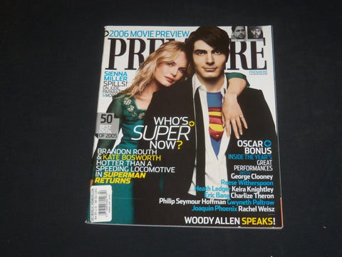 2006 FEBRUARY PREMIERE MAGAZINE - BRANDON ROUTH & KATE BOSWORTH - SP 4035