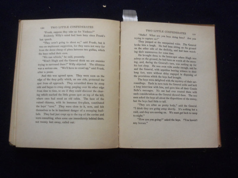 1924 TWO LITTLE CONFEDERATES HARDCOVER BOOK BY THOMAS NELSON PAGE - KD 8403