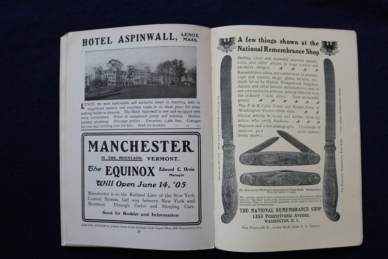 1905 WASHINGTON - ARLINGTON - MT. VERNON STANDARD GUIDE- SOFTCOVER BOOK - K 1318