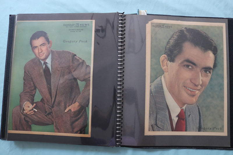 HOLLYWOOD STARS SCRAPBOOK - GREGORY PECK - MERLE OBERON - KIM NOVAK - #22