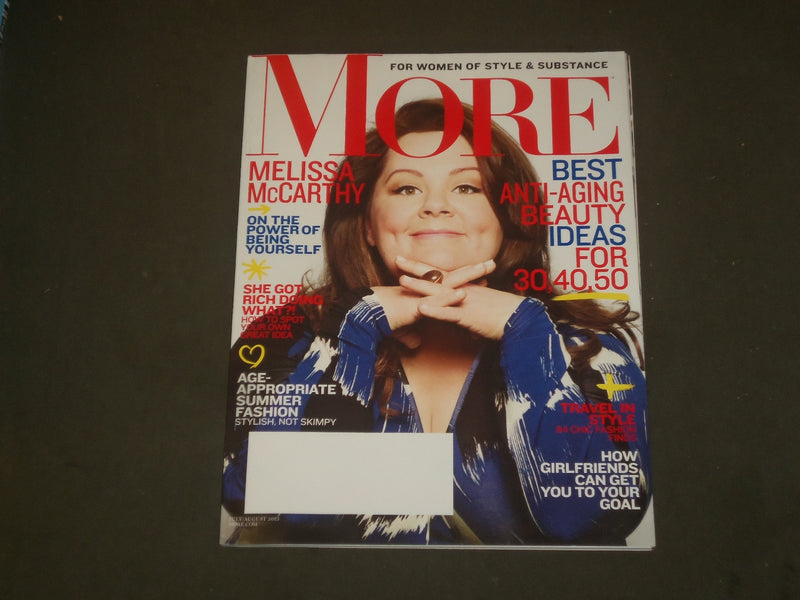 2013 JULY/AUGUST MORE MAGAZINE - MELISSA MCCARTHY COVER - B 2338