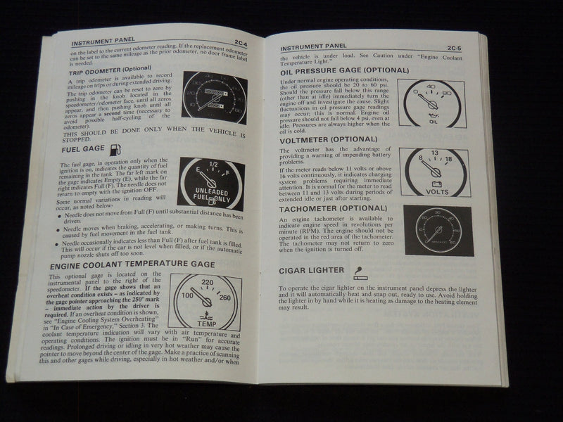 1984 PONTIAC GRAND PRIX BONNEVILLE OWNERS MANUAL - J 7328