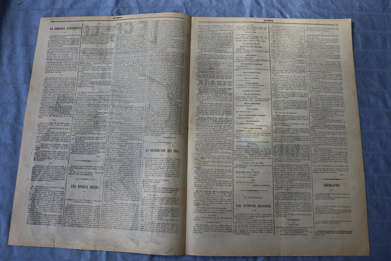 1872 AUGUST 11 LE GRELOT NEWSPAPER - QUATORZE FOIS COUVERT - FRENCH - NP 8595