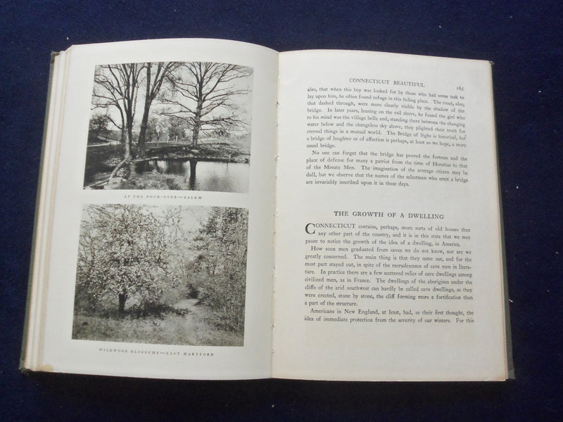 1923 CONNECTICUL BEAUTIFUL HARDCOVER BOOK BY WALLACE NUTTING - KD 8392