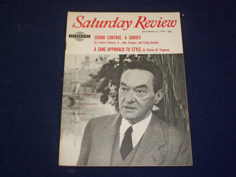 1959 SEPTEMBER 26 SATURDAY REVIEW MAGAZINE - WALTER LIPPMANN - SP 9465