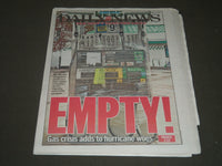 2012 NOVEMBER 2 NY DAILY NEWS NEWSPAPER - EMPTY - HURRICANE SANDY - NP 2546
