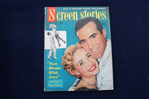1950 DEC SCREEN STORIES MAGAZINE - JANE POWELL & R. MONTALBAN COVER - E 12809
