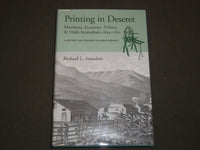 2000 PRINTING IN DESERET BY RICHARD L. SAUNDERS AUTOGRAPHED BOOK - KD 2971