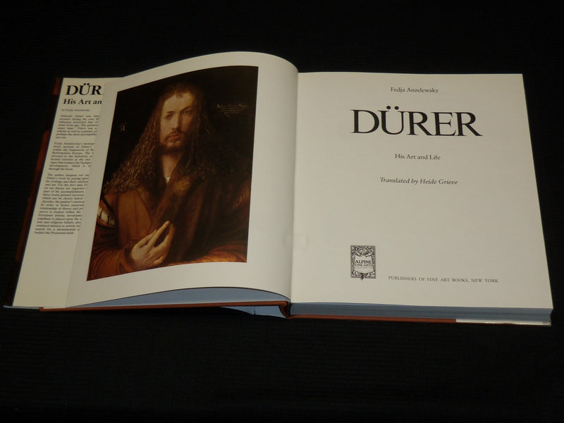 1980 DURER AND HIS ART & LIFE HARDCOVER BOOK BY FEDJA ANZELEWSKY - R 714A