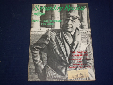 1959 DECEMBER 26 SATURDAY REVIEW MAGAZINE - IGOR STRAVINSKY - SP 9467