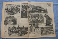 1944 NEW YORK DAILY NEWS CENTERFOLDS - LOT OF 138 - O 3828