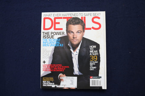 2006 OCTOBER DETAILS MAGAZINE - LEONARDO DICAPRIO COVER - E 18916