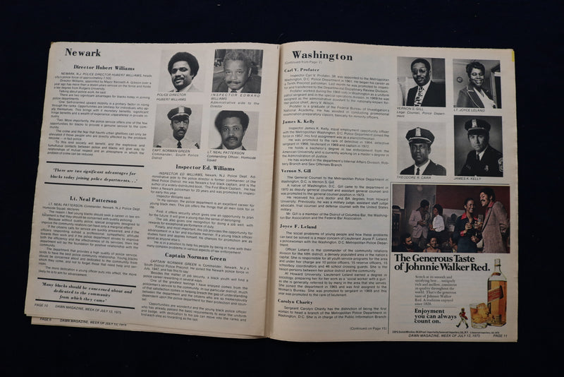 1975 JULY DAWN MAGAZINE - BLACKS IN LAW ENFORCEMENT - NP 8848
