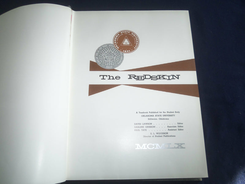 1960 REDSKIN OKLAHOMA STATE UNIVERSITY YEARBOOK - STILLWATER, OKLAHOMA - YB 2328