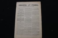1901 SHOOTING AND FISHING MAGAZINE - LOT OF 19 - O 3696
