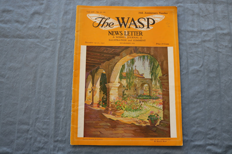 1932 DEC 24-31 THE WASP NEWS LETTER JOURNAL -ILLUSTRATIONS/STORIES/ADS- SP 4785G