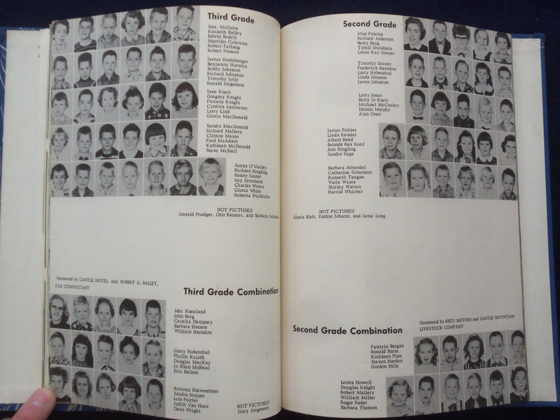 1956 THE HORNETS' HIVE WHITE SULPHUR SPRINGS (MT) HIGH SCHOOL YEARBOOK - YB 3225