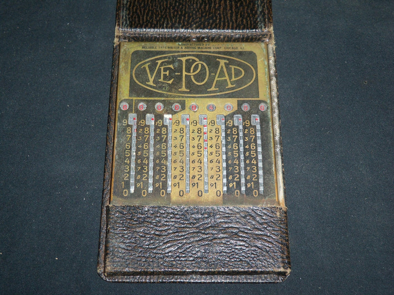 1930 VINTAGE VE-PO-AD MACHINE W/ INSTRUCTIONS & ADVERTISING - J 6649