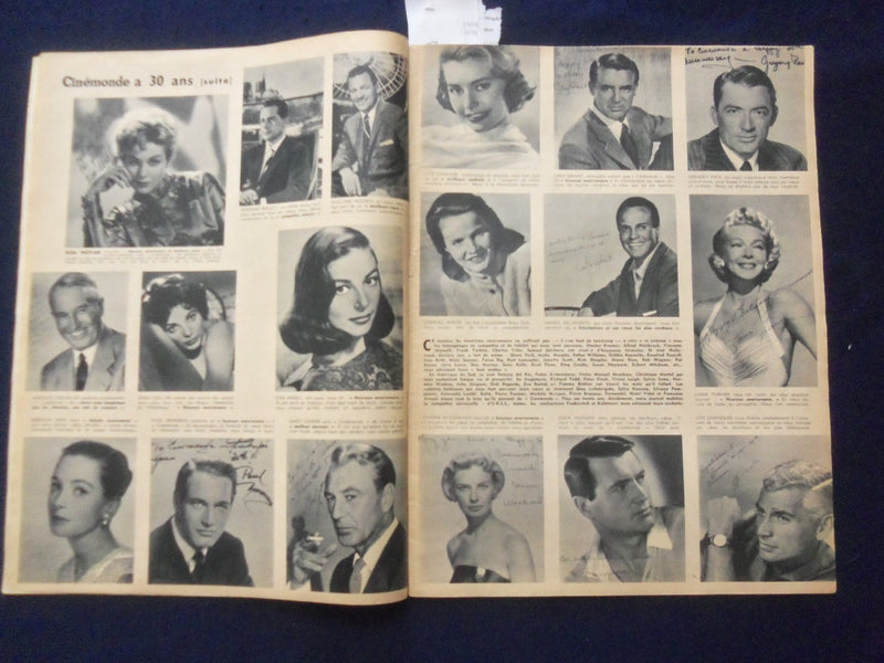 1958 OCT 9 CINEMONDE SPECIAL MAGAZINE-BRIDGET BARDOT COVER -M. MONROE - SP 4868J