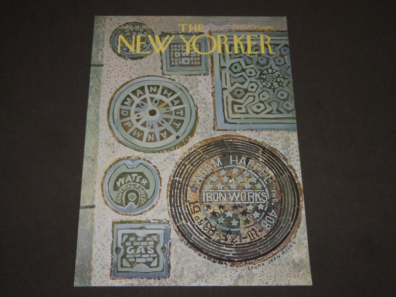 1965 JULY 31 NEW YORKER MAGAZINE FRONT COVER ONLY - GREAT ART FOR FRAMING