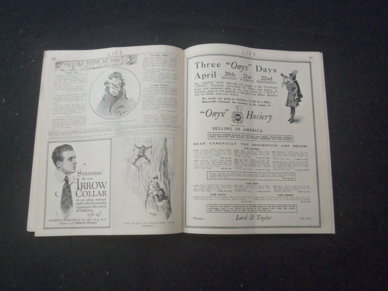 1914 APRIL 16 LIFE MAGAZINE - HUMEROUS NUMBER - WAITING THEIR TURN - L 759C