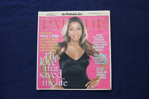 2007 FEBRUARY 4 PARADE MAGAZINE - MARY J. BLIGE COVER - E 18391