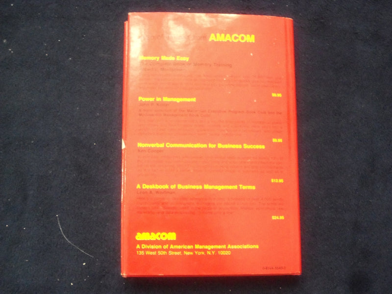 1979 MANAGING STRESS HARDCOVER BOOK BY JERE E. YATES - KD 8679