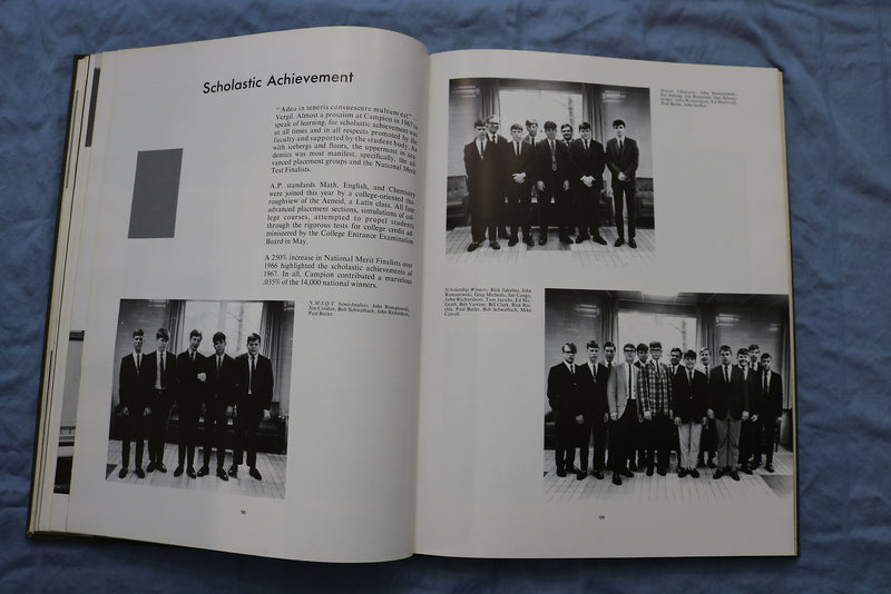 1967 KNIGHT CAMPION JESUIT HIGH SCHOOL YEARBOOK - PRAIRIE DU CHIEN, WI - YB 3405