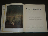 1942 HENRI ROUSSEAU BY DANIEL CATTON RICH HARDCOVER BOOK - KD 1350U