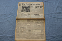 1966 FEB 22 THE DAILY CHRONICLE NEWSPAPER - VIET CONG HUNTED, U.S. PUSH- NP 8498