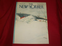 1974 JANUARY 28 NEW YORKER MAGAZINE FRONT COVER ONLY - GREAT ART FOR FRAMING