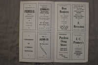 1943 EUREKA HIGH SCHOOL FOOTBALL PROGRAMS - LOT OF 3 - K 3445