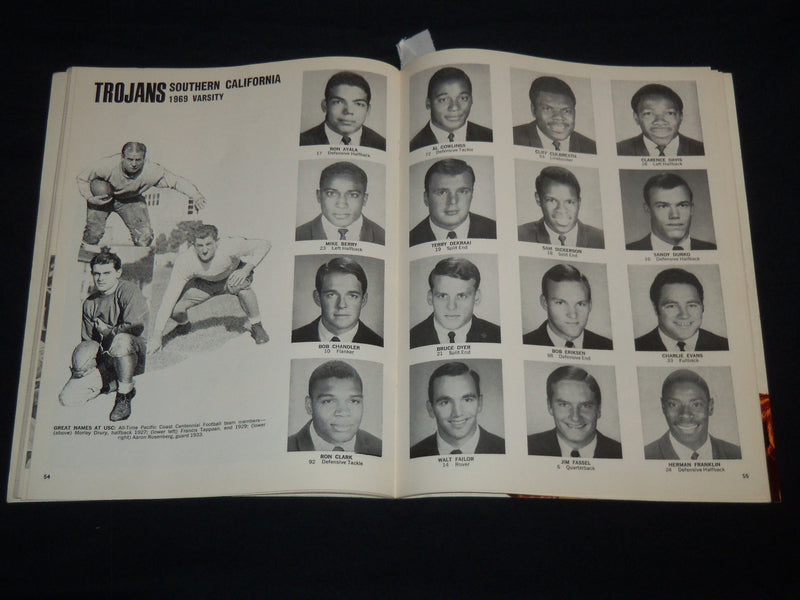1970 ROSE BOWL PROGRAM - MICHIGAN VS. SOUTHERN CALIFORNIA - TICKET STUB - J 8696
